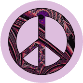 PEACE SIGN: Support Radical Feminism--BUTTON