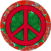 PEACE SIGN: Terrorism Prevention--BUTTON