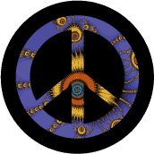 PEACE SIGN: Third Eye of Peace 1--BUTTON