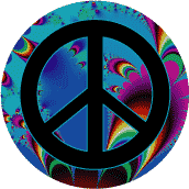 PEACE SIGN: Turn Leftist--KEY CHAIN