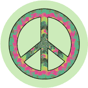 PEACE SIGN: Watermelon Tie Dye 1--MAGNET