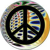 PEACE SIGN: Work For World Peace--STICKERS