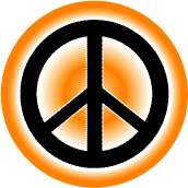 PEACE SIGN: Orange color gradient--MAGNET