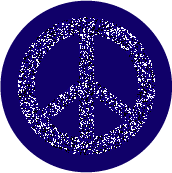 PEACE SIGN: Starry Night Sky--BUTTON