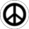 Warm Fuzzy Black PEACE SIGN--STICKERS