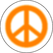 Warm Fuzzy Orange PEACE SIGN--BUTTON