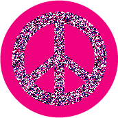 PEACE SIGN: Code Pink Protest--BUTTON