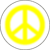 Warm Fuzzy Yellow PEACE SIGN--STICKERS