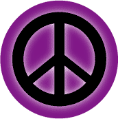 Glow Black PEACE SIGN on Purple--KEY CHAIN