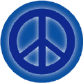 Glow Blue PEACE SIGN--STICKERS