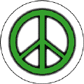 Glow Dark Green PEACE SIGN Black Border--KEY CHAIN