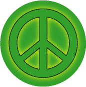 Glow Green PEACE SIGN--KEY CHAIN