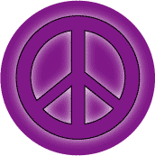 Glow Purple PEACE SIGN--KEY CHAIN