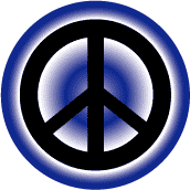 PEACE SIGN: Gradient Background Blue--BUTTON