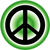 PEACE SIGN: Gradient Background Green--STICKERS