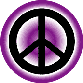 PEACE SIGN: Gradient Background Purple--MAGNET