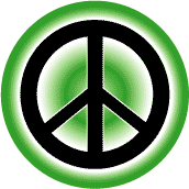 PEACE SIGN: Green color gradient--STICKERS