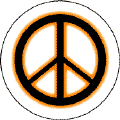 Neon Glow Black PEACE SIGN with Orange Border--STICKERS