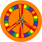 PEACE SIGN: Feelin Groovy 4--BUTTON