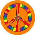 PEACE SIGN: Feelin Groovy 4--BUTTON