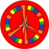 PEACE SIGN: Feelin Groovy 5--Too Cool PEACE SIGN BUTTON