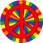 PEACE SIGN: Feeling Groovy 4--BUTTON