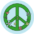 PEACE SIGN: Groovy Flowers 3--Too Groovy PEACE SIGN KEY CHAIN