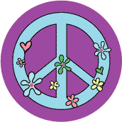 PEACE SIGN: Hippie Flowers 3--Too Cool PEACE SIGN KEY CHAIN