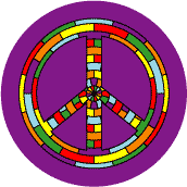 PEACE SIGN: Hippie Steering Wheel 6--Too Groovy PEACE SIGN STICKERS