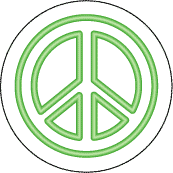 Neon Green Peace Sign--Too Cool PEACE SIGN POSTER