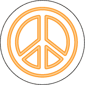 Neon Orange Peace Sign--Too Cool Groovy Stuff PEACE SIGN STICKERS