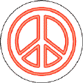 Neon Red Peace Sign--Too Cool Groovy Stuff PEACE SIGN BUTTON