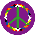 PEACE SIGN: Origami Pattern 13--BUTTON