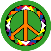 PEACE SIGN: Origami Pattern 32--Too Cool Groovy Stuff PEACE SIGN STICKERS