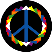 Origami Pattern 4--Too Cool PEACE SIGN POSTER