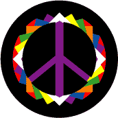 Origami Pattern 5--Too Groovy PEACE SIGN POSTER