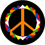 Origami Pattern 6--Too Groovy PEACE SIGN MAGNET