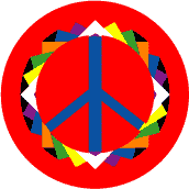 Origami Pattern 7--Too Groovy PEACE SIGN STICKERS