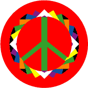 Origami Pattern 8--Too Cool Groovy Stuff PEACE SIGN POSTER