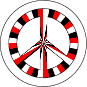 PEACE SIGN: Peace Compass 3--Too Groovy PEACE SIGN BUTTON