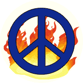 Peace Flame--STICKERS