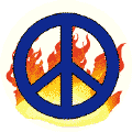 Peace Flame--STICKERS