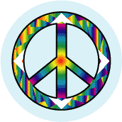 PEACE SIGN: Rainbow Mountaintop 2--MAGNET