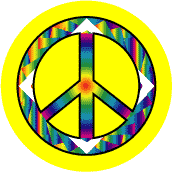 PEACE SIGN: Rainbow Mountaintop 4--Too Groovy PEACE SIGN KEY CHAIN