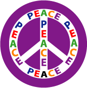 PEACE SIGN: Multicultural Peace 10--MAGNET