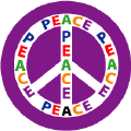 PEACE SIGN: Multicultural Peace 10--BUTTON