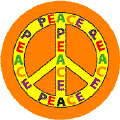 Multicultural Peace 5--WORD PICTURE PEACE SIGN BUTTON