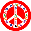 PEACE SIGN: Multicultural Peace 8--BUTTON