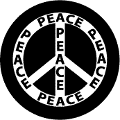 PEACE SIGN: Word of Peace 7--WORD PICTURE PEACE SIGN STICKERS