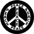 PEACE SIGN: Word of Peace 7--WORD PICTURE PEACE SIGN BUTTON